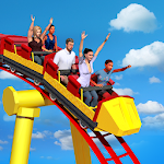Cover Image of Скачать Тематический парк Roller Coaster Games 2020  APK