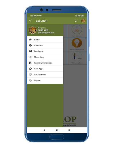 geoCROP Screen 2