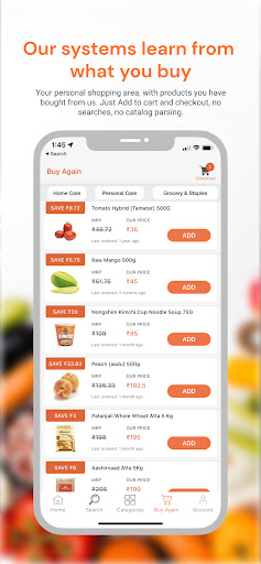 Satvacart - 100% Veg Grocery Screenshot 3 - AppWisp.com