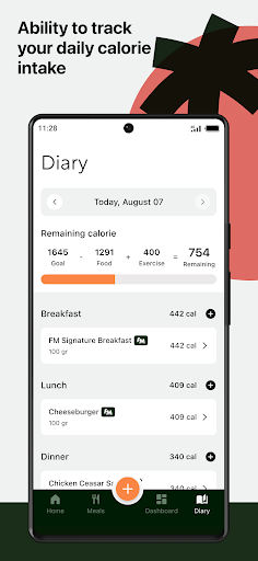 Screenshot of ForeverMore - healthy meals