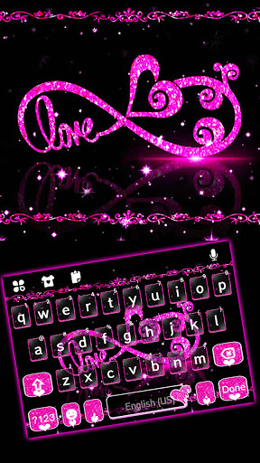 Android application Pink Infinity Love Theme screenshort