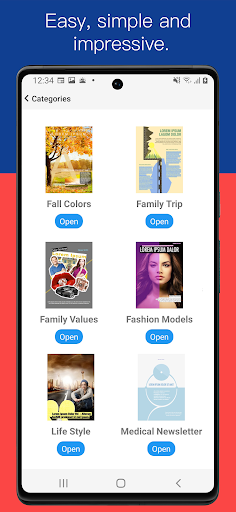 Android application Templates for MS Word screenshort