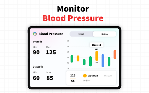 Screenshot of Heart Rate Monitor - Pulse App