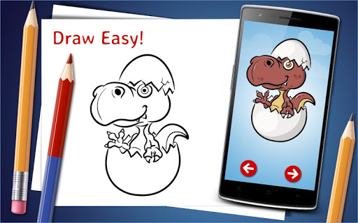 How to Draw Cartoon Dinosaurs Step by Step