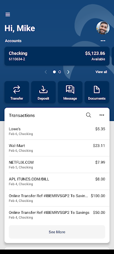 Fountain Trust Mobile Screen 2