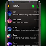 Dark mode SMS theme icon