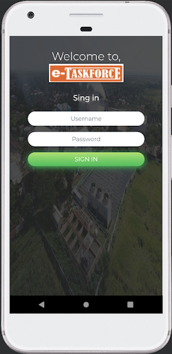 Android application e-Taskforce SGN screenshort