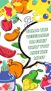 Coloring fruits and vegetables