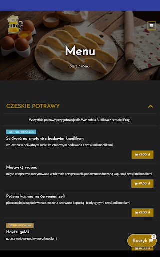 Restauracja czesko polska Ahoj Screen 3