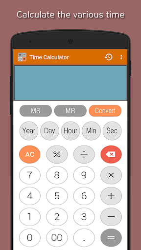Android application Time Calculator Prokey screenshort
