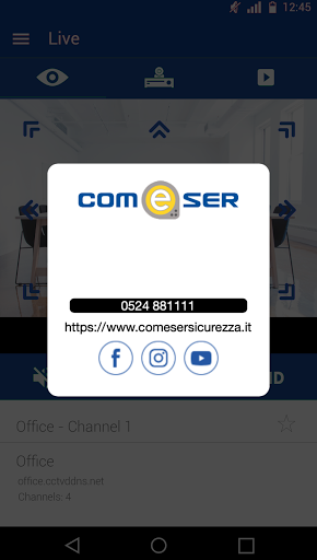 Android application COMESER EasyView screenshort