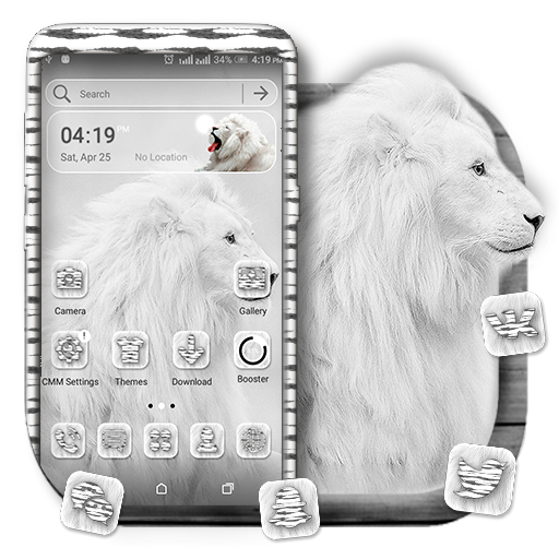 White Lion Launcher Theme  Icon