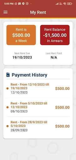 Tenant App Screen 3