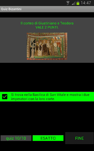 Bizantini Quiz Arte Screen 3