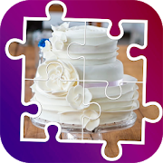 Tile puzzle wedding cake