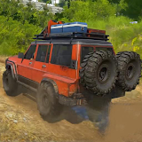 4x4 offroad Jeep skid racing icon