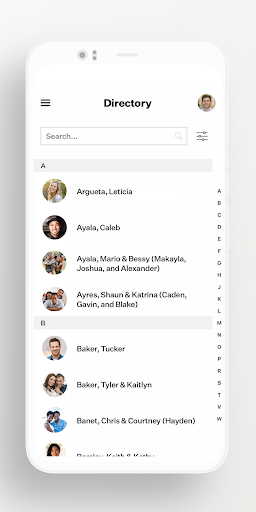 Congregate Members Screen 3