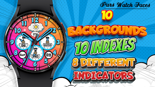 Comic Boom Analog Watch Face screenshot 20