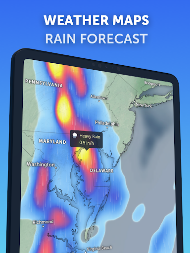 Screenshot of Zoom Earth - Weather Forecast
