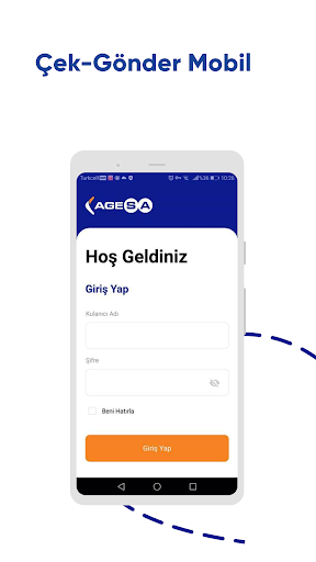 Android application AgeSA ÇekGönder screenshort