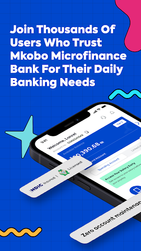 Android application Mkobo-100% transparent Banking screenshort