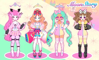 Game screenshot Moon Story 女の子のゲームをドレスアップ mod apk
