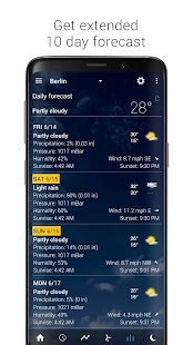 Transparent clock weather Pro Screenshot
