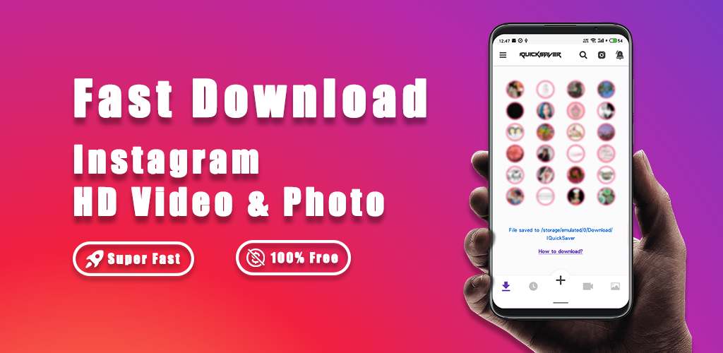 Video Downloader For Instagram Super Fast 2 0 8b Apk Download Repost Share Instagram Videodownloader Photodownloader Apk Free