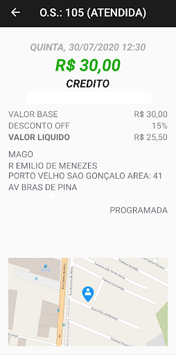 LVC Areas (Motorista) Screen 3