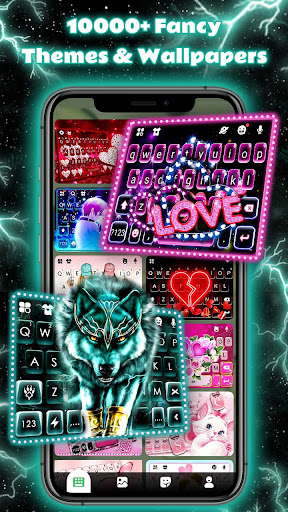 Thunder Neon Wolf Theme Screen 3