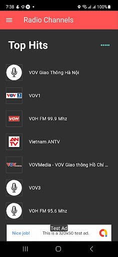 Android application Radion screenshort
