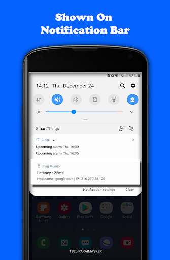 Ping Monitor On Status Bar Screen 2