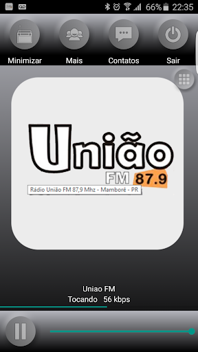 Android application Rádio União FM Mamborê-PR screenshort