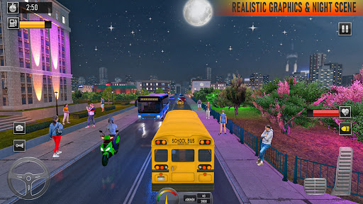 School Bus Driving: Bus Game apkpoly screenshots 2