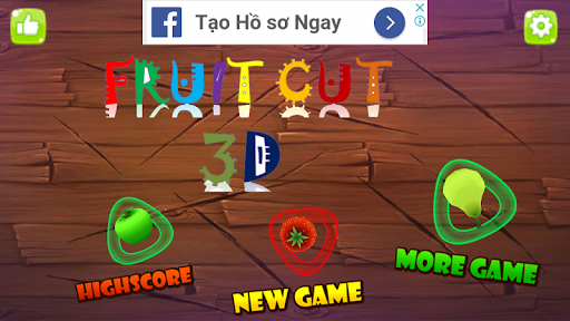 Android application Fruit Cut 3D screenshort