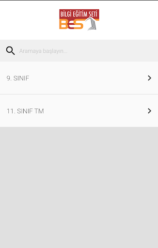 Android application BES Haftalık Ödev Föyleri screenshort