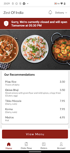 Zest Of India Screen 2