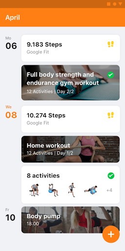 FM HealthClub app Screen 2