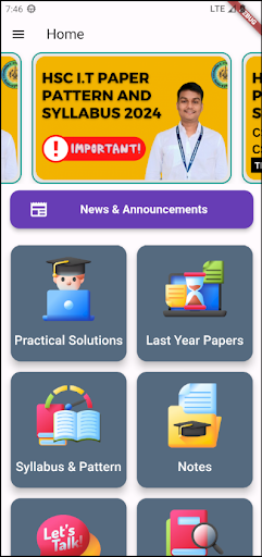 Android application 12th Science Notes screenshort