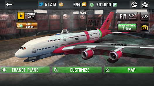 Screenshot 3 Avion Simulator De Vuelo 3d android