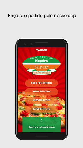 Android application Pizzaria e Esfiharia Nações screenshort