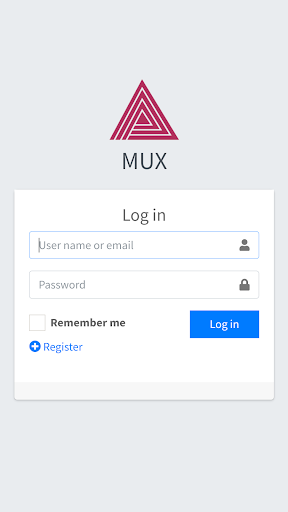 Android application MUX Portal screenshort