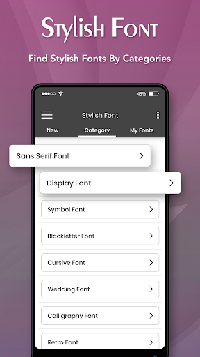 Stylish Font Screen 2