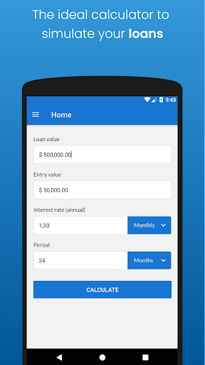 Android application EMI Calculator Loan Calculator screenshort