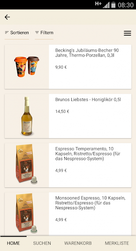 Becking-Kaffeeshop Screenshot 2 - AppWisp.com