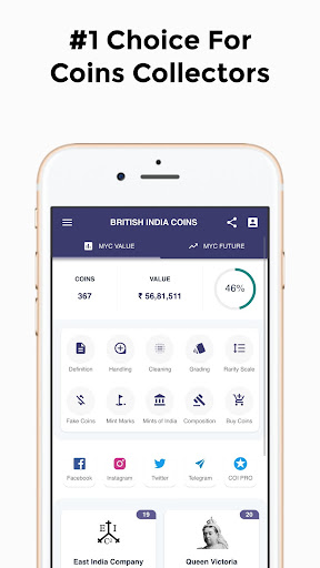 Android application British India Coins screenshort