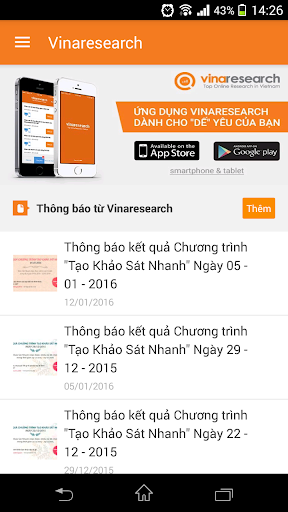 Vinaresearch Screen 2
