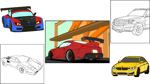 Cars Paint by Number Vehicles Screen 3