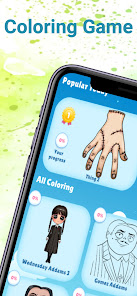 Wednesday Addams coloring book 1.2 APK + Мод (Unlimited money) за Android