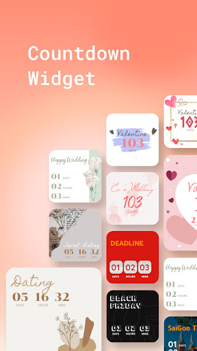 Android application Widget: Countdown to Birthday screenshort